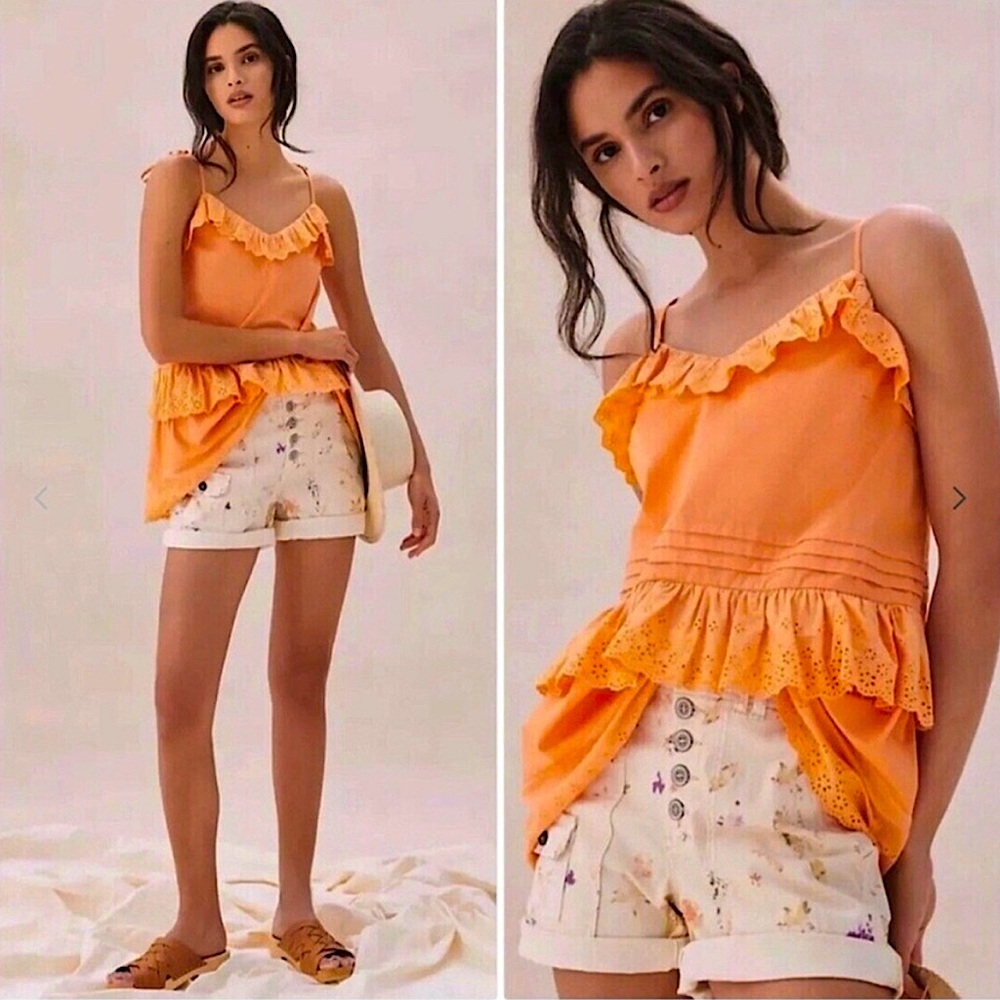 ANTROPOLOGIE Mare Mare Eyelet Top